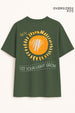 Hey, Let Your Light Grow Oversized Fit Women Tee