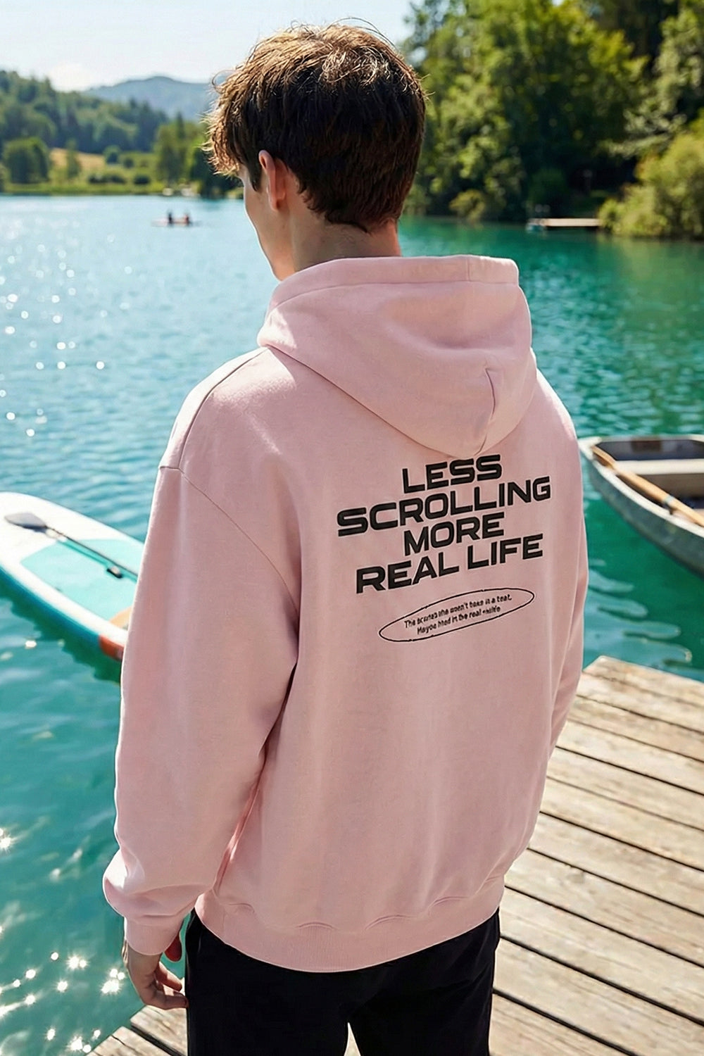 Less scrolling Oversized Hoodie