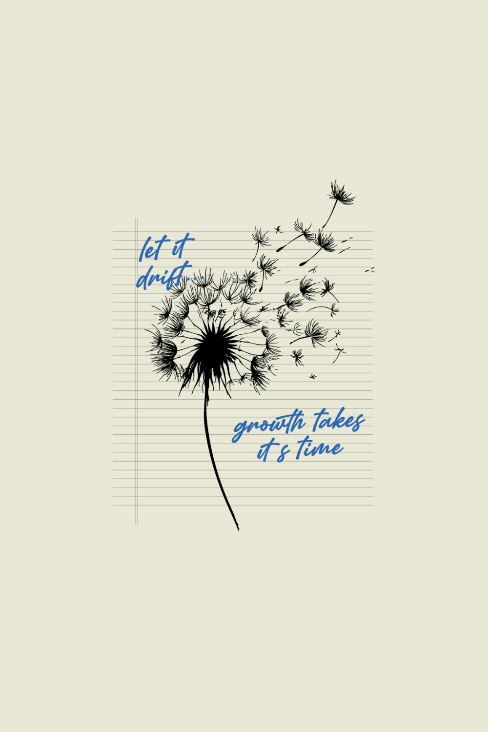 Let It Drift Growth Takes Women Classic Fit Tee