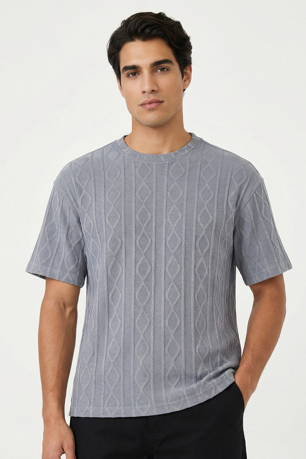 Textured Oversized T-Shirt