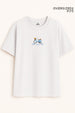 Light Quiet Blue Oversized Fit Women Tee