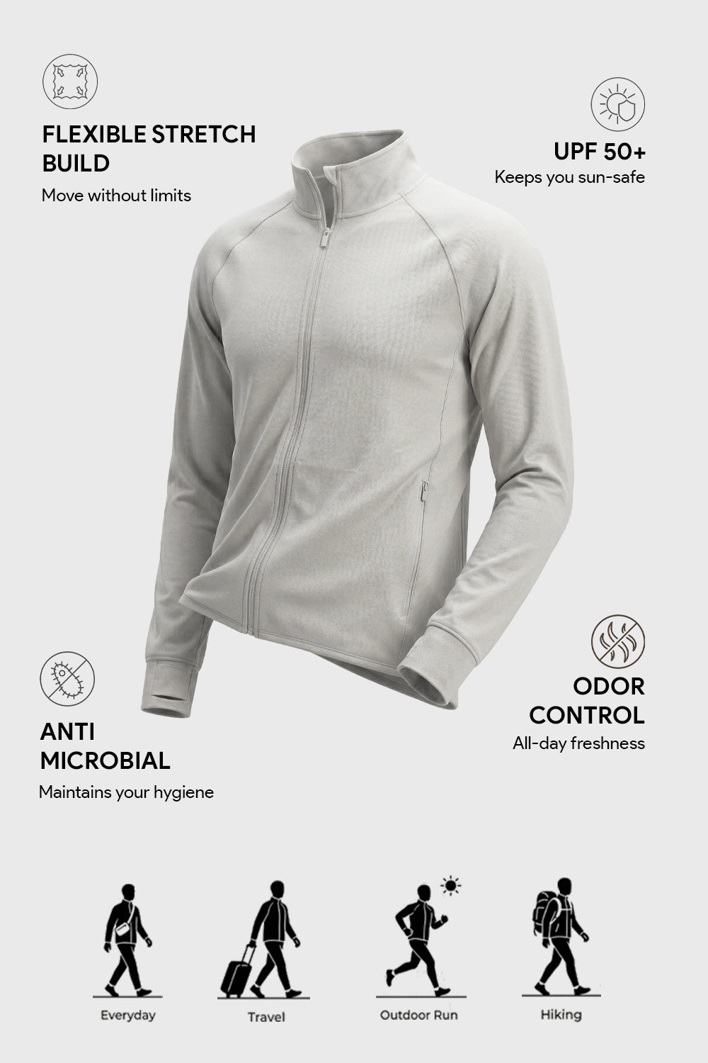 UPF Sun Protect Summer Lightweight Jacket