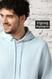 Ice Melt Zigzag Quilted Hoodie