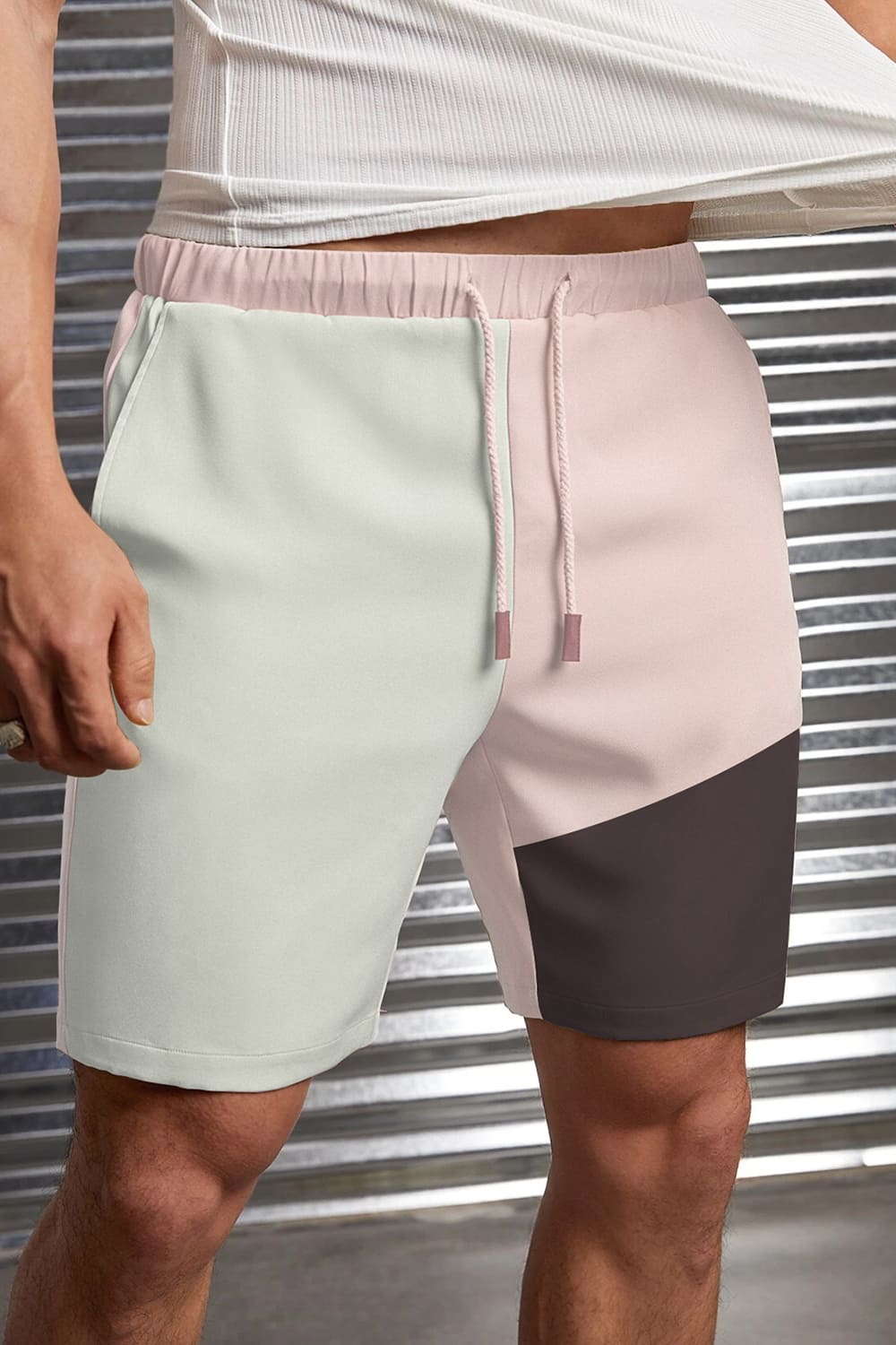 Ren Contrast Panelled Shorts