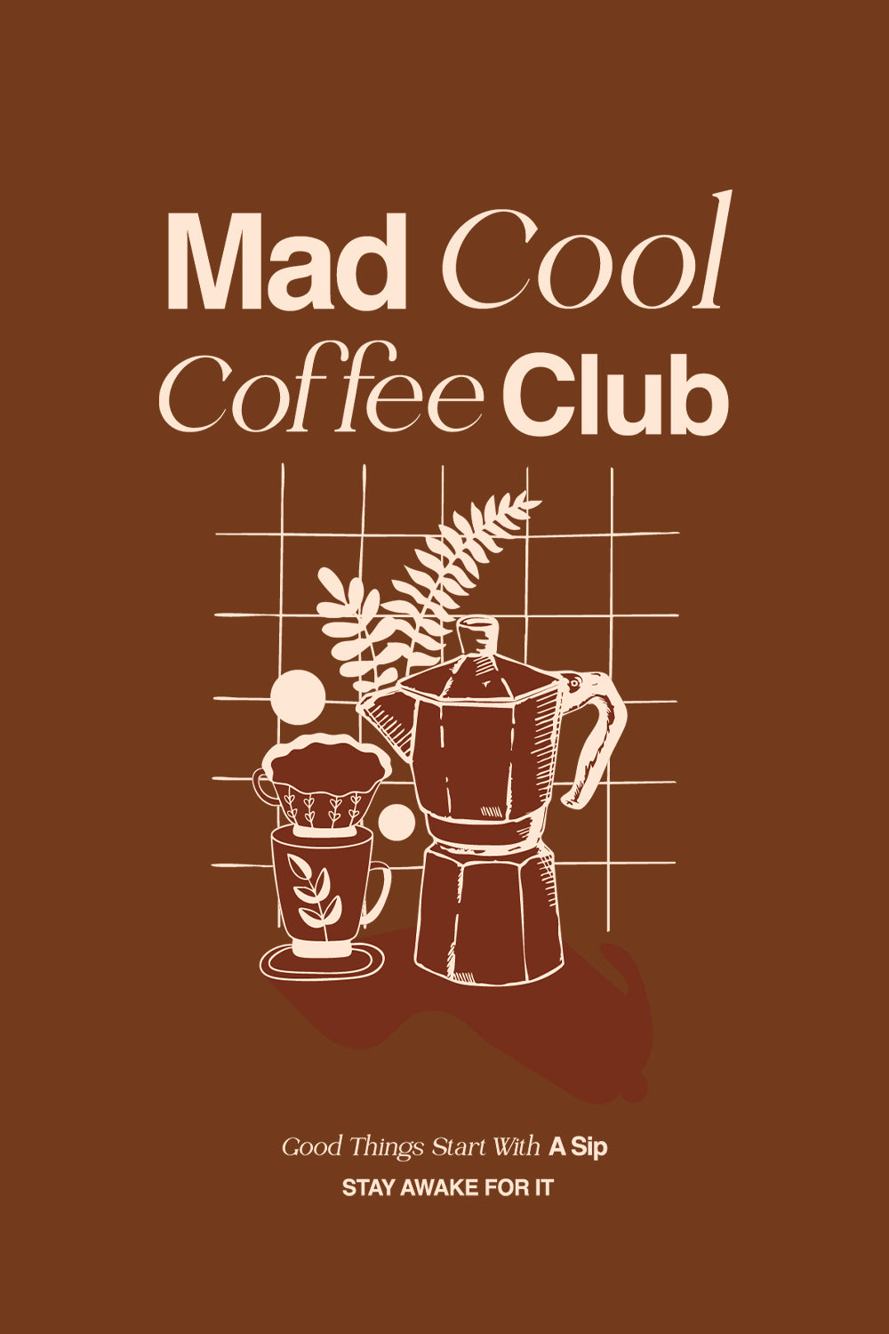 Mad Cool Coffee Club Oversized Sweatshirt