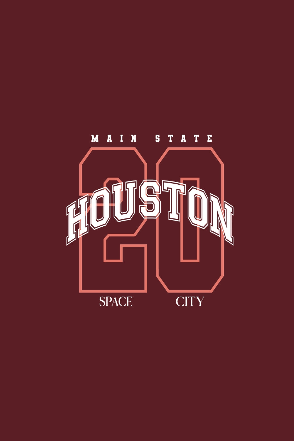 Main State Houston Space City Women Classic Fit Tee