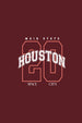 Main State Houston Space City Women Classic Fit Tee
