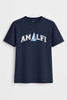 Amalfi With Sail Boat Women Classic Fit Tee