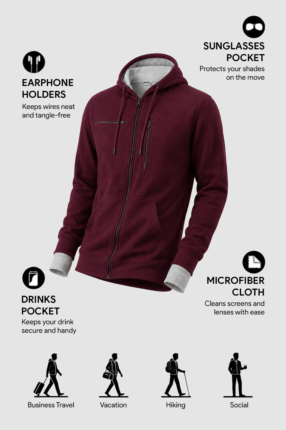 Wanderer - Travel Hoodie
