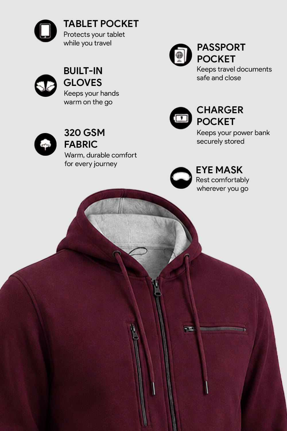 Wanderer - Travel Hoodie