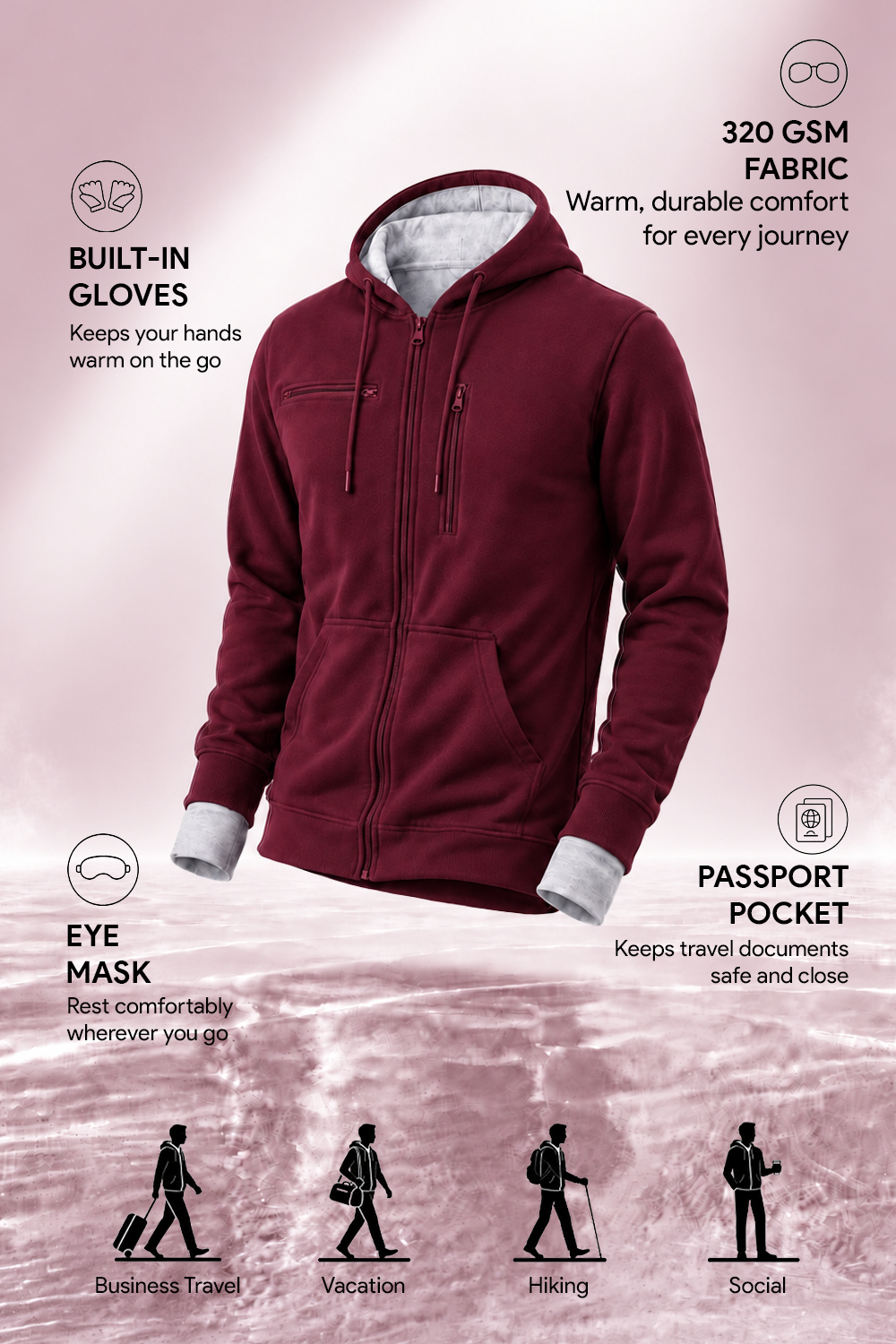 Wanderer - Travel Hoodie