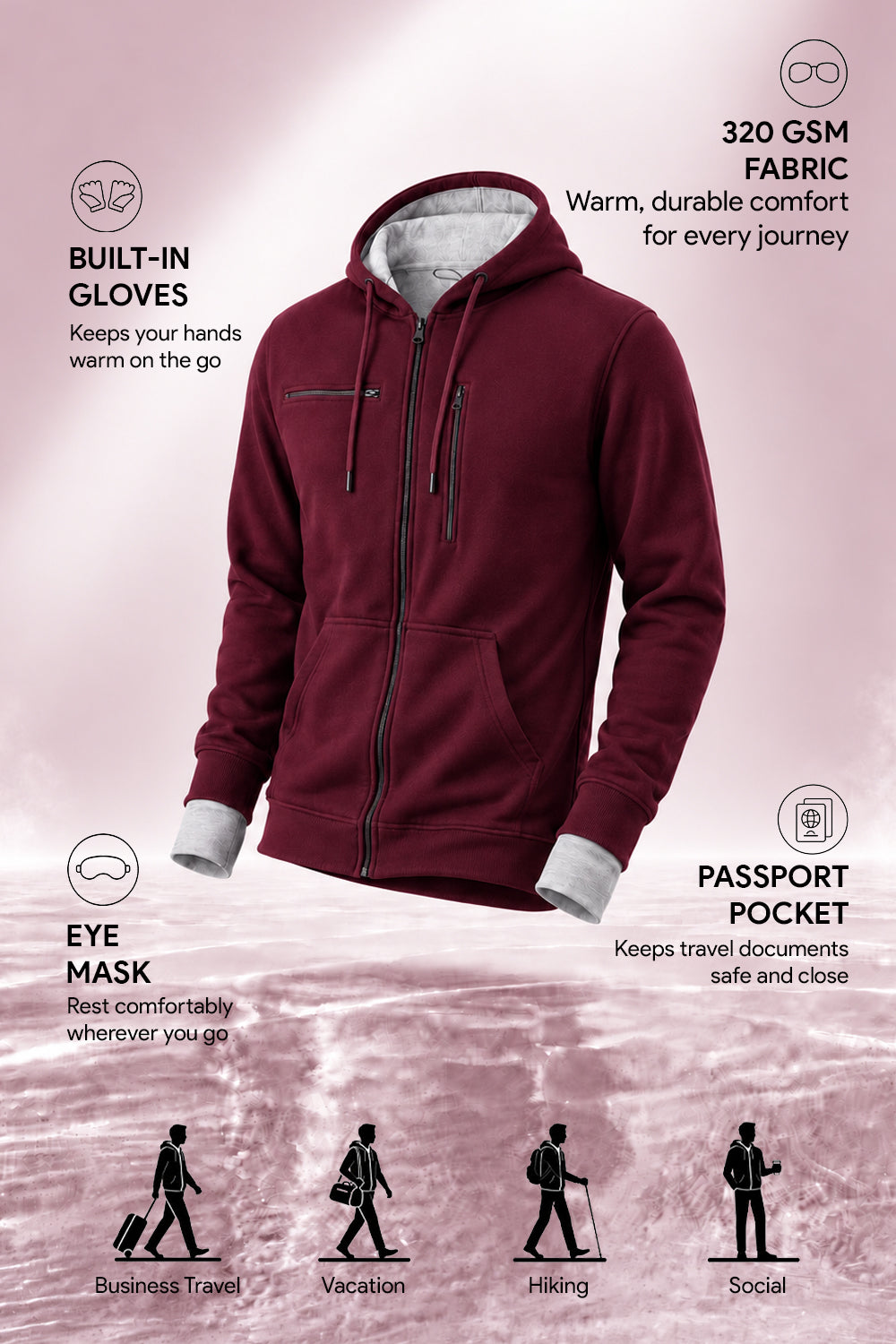 Wanderer - Travel Hoodie