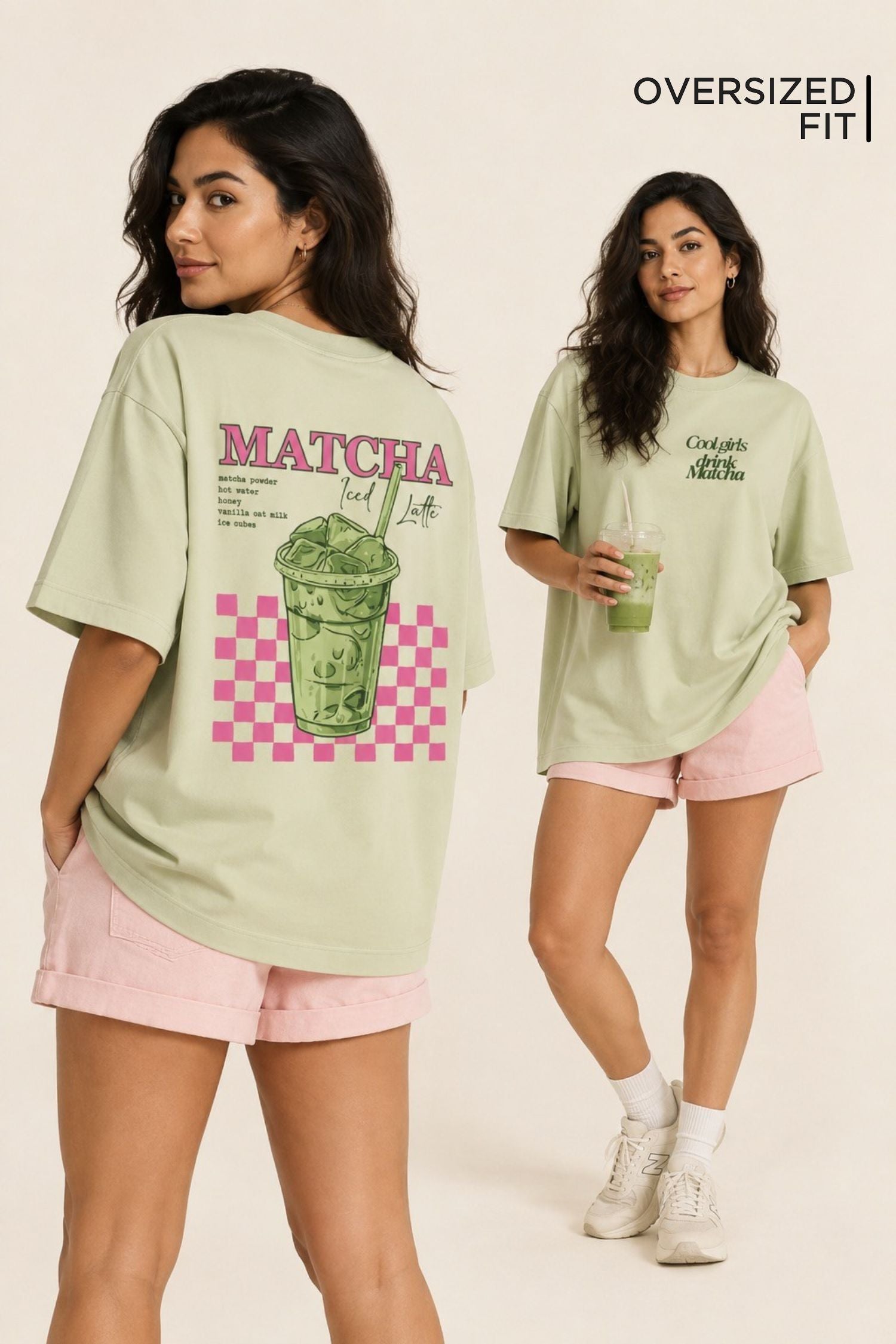 Matcha V2 Oversized Fit Women Tee