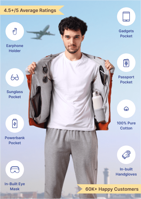 The World s Best Travel Hoodie Packed With 15 Outstanding Features at Nobero