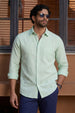 Airy Stripe Linen Cotton Blend Shirt