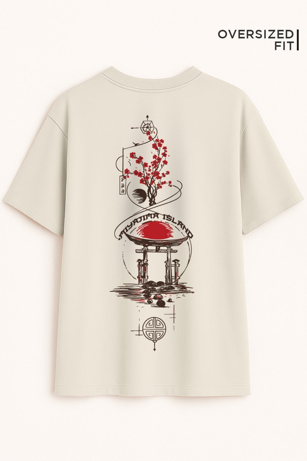 Miyajima Island Oversized Fit Women Tee