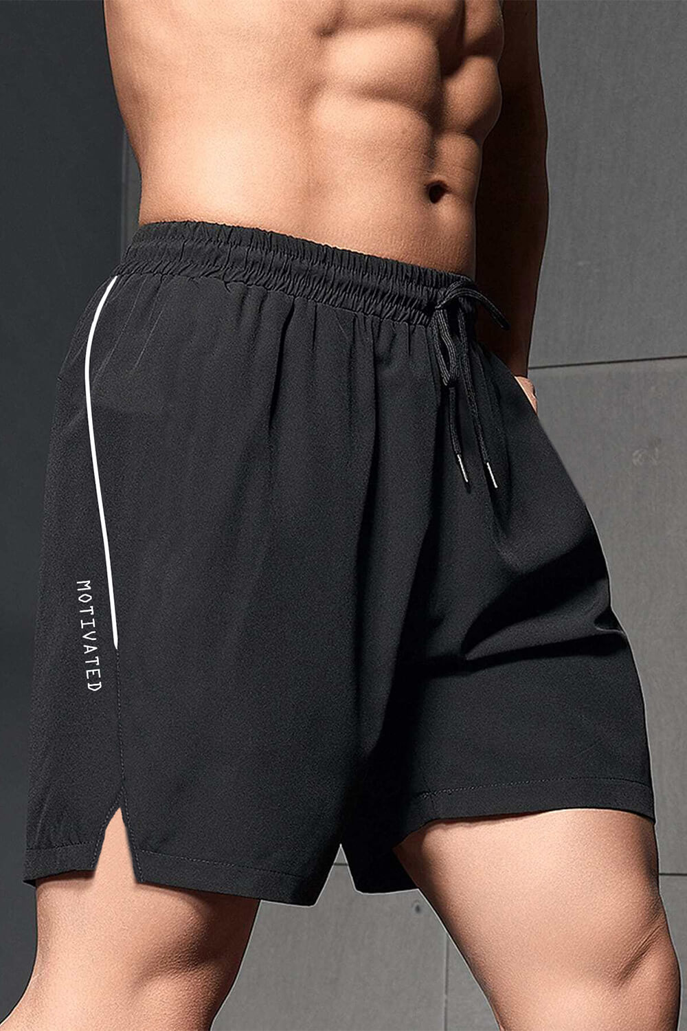 Parchment Motivated Printed Shorts