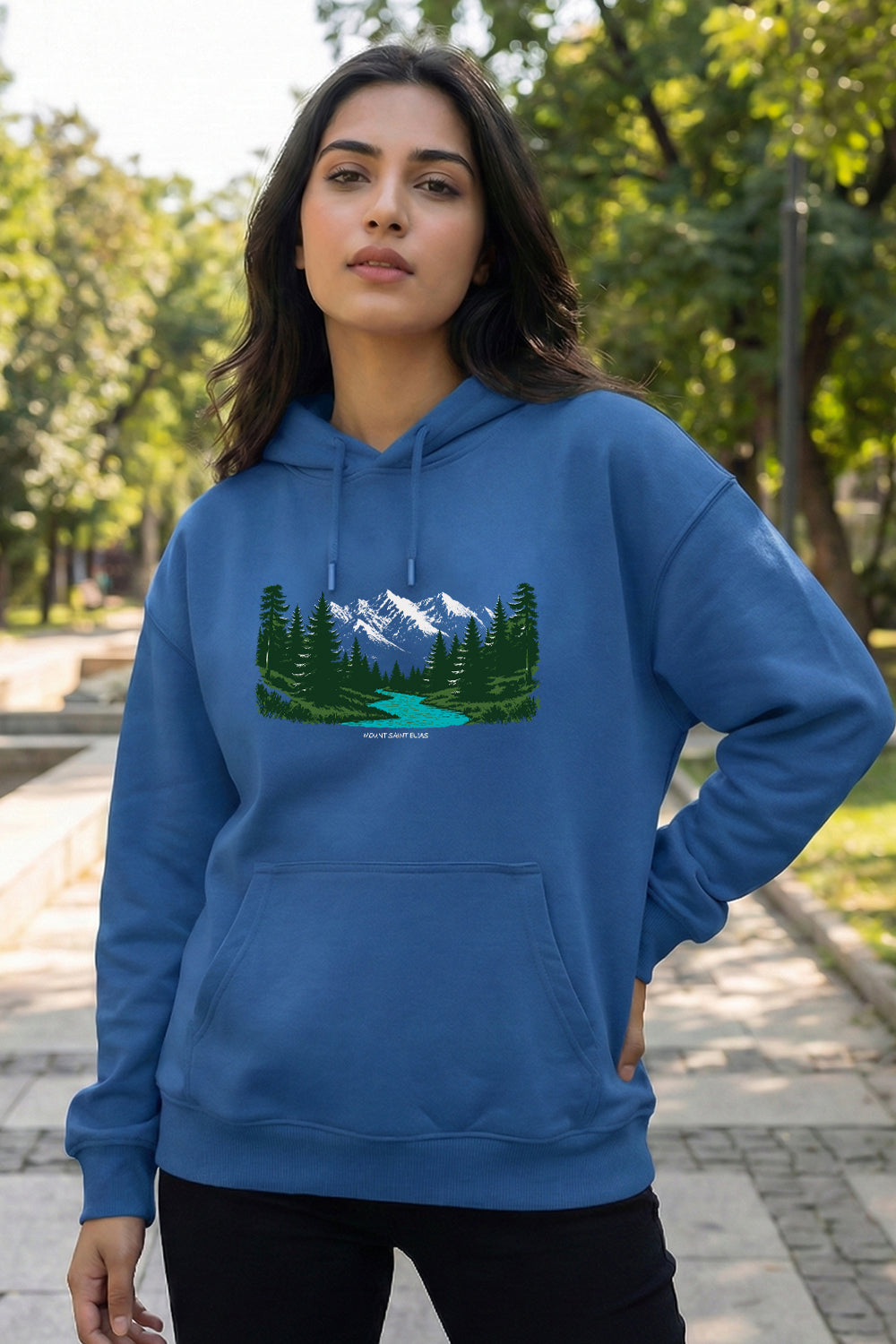 Unisex Mount Saint Elias Oversized Hoodie