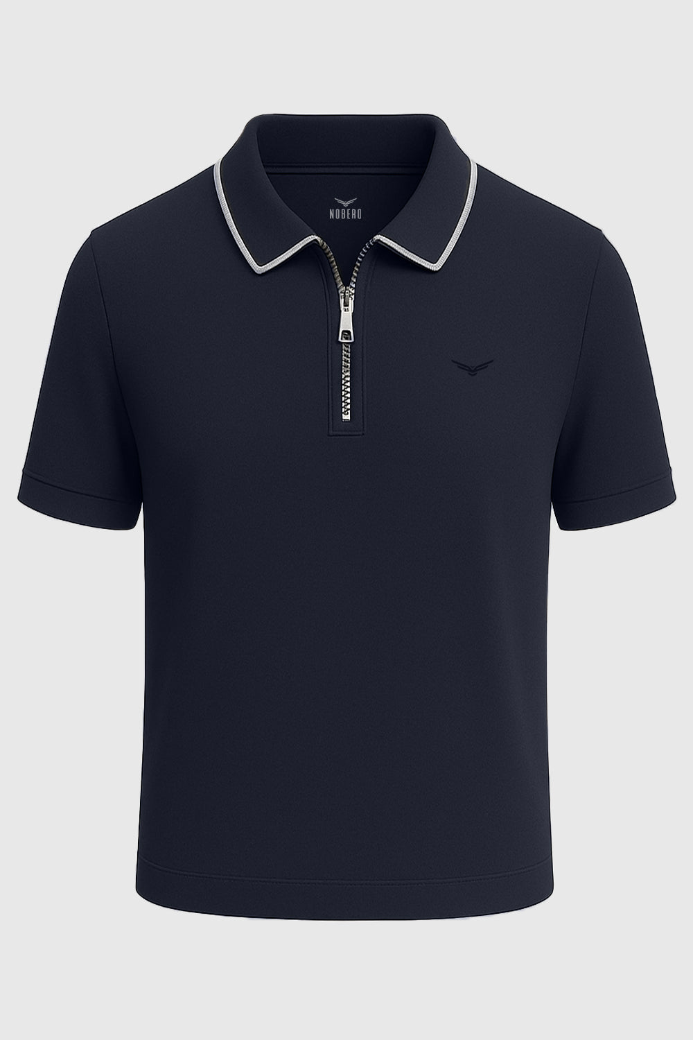 Zip Collar Polo T-Shirt