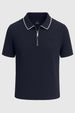 Zip Collar Polo T-Shirt