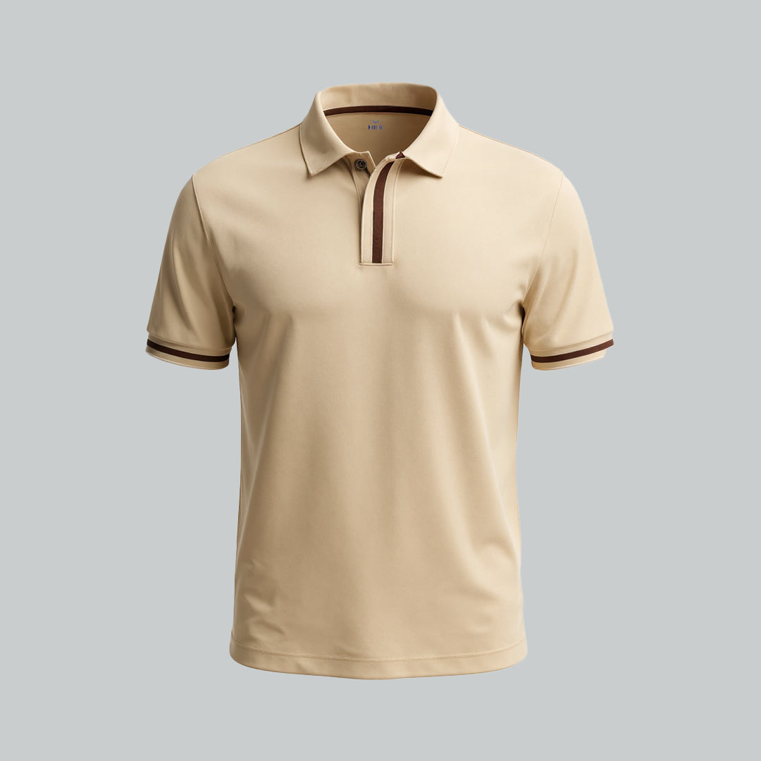 Contrast Tipped Polo T-Shirt