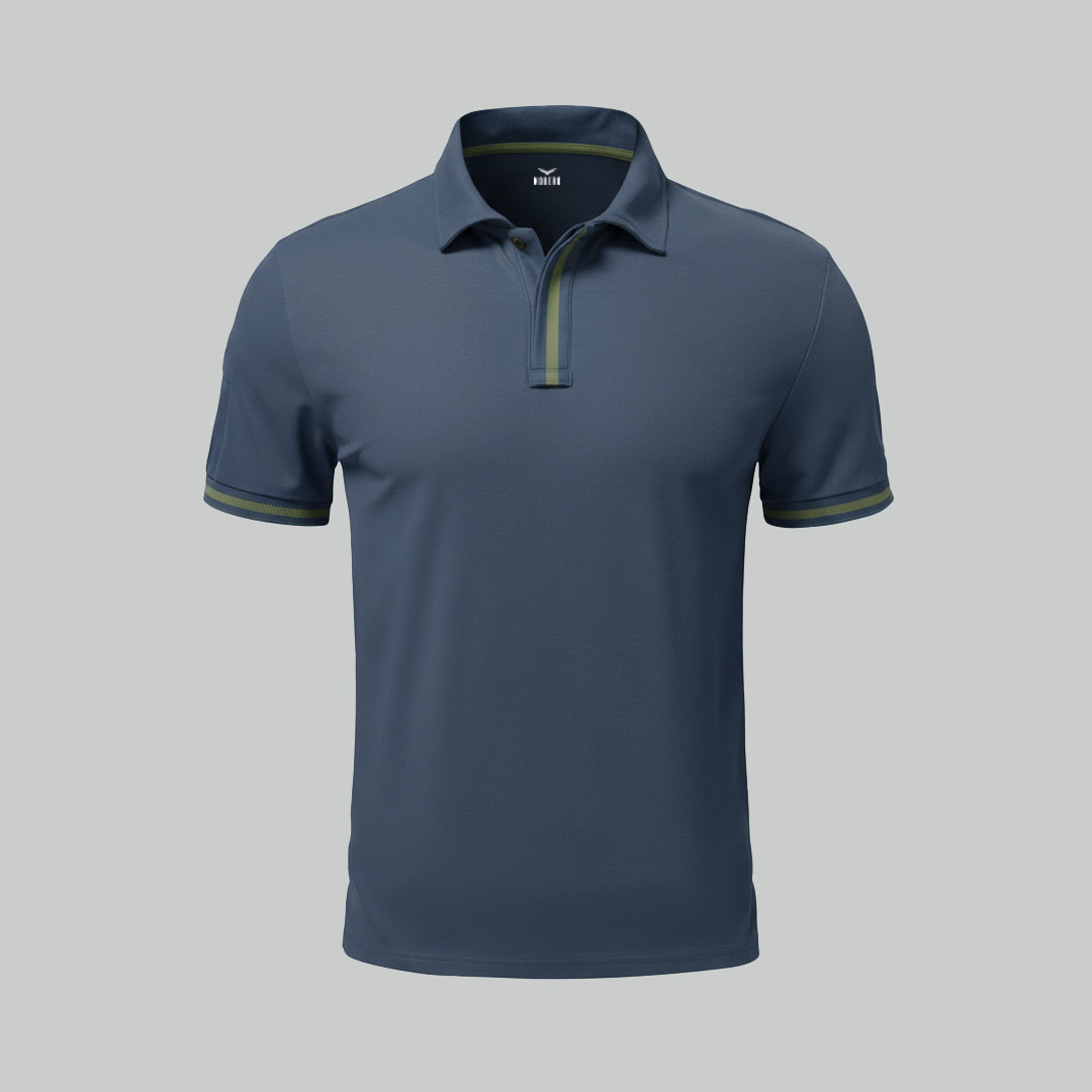 Contrast Tipped Polo T-Shirt
