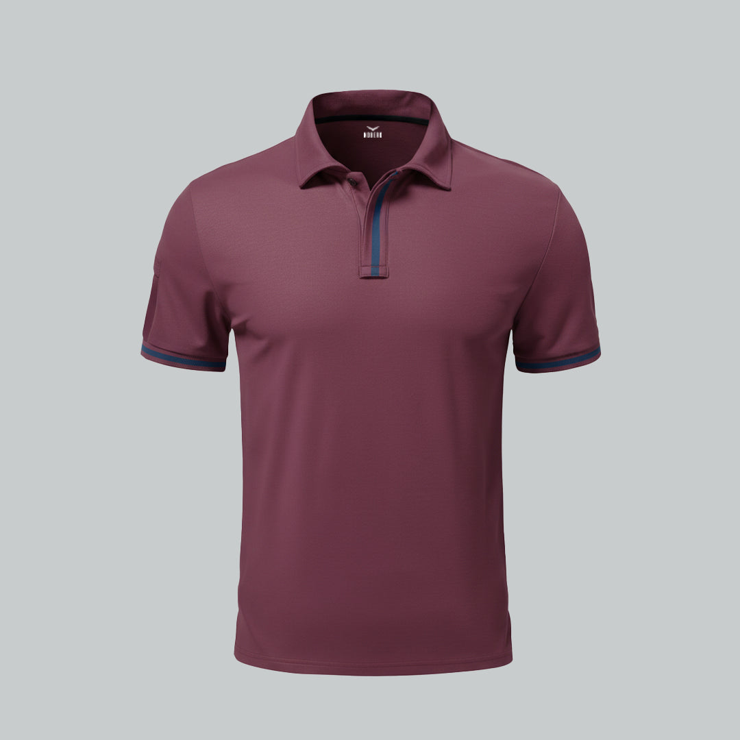Contrast Tipped Polo T-Shirt