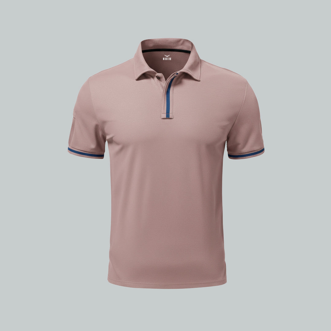 Contrast Tipped Polo T-Shirt