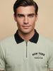 Zip Terry Polo T-Shirt