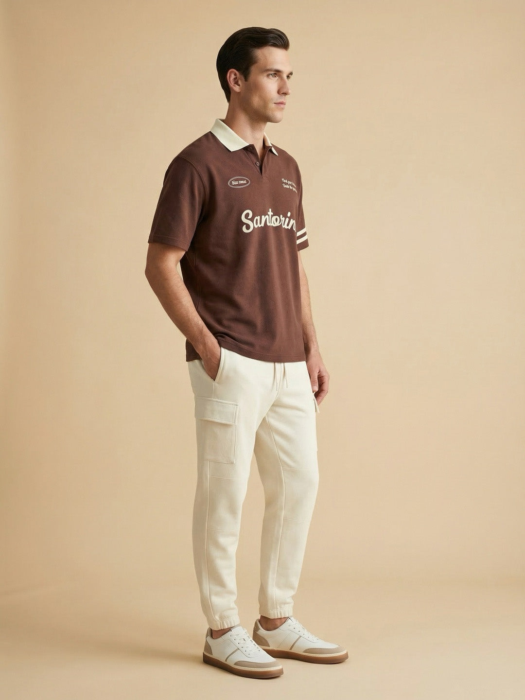 Santorini Oversized Polo T-Shirt