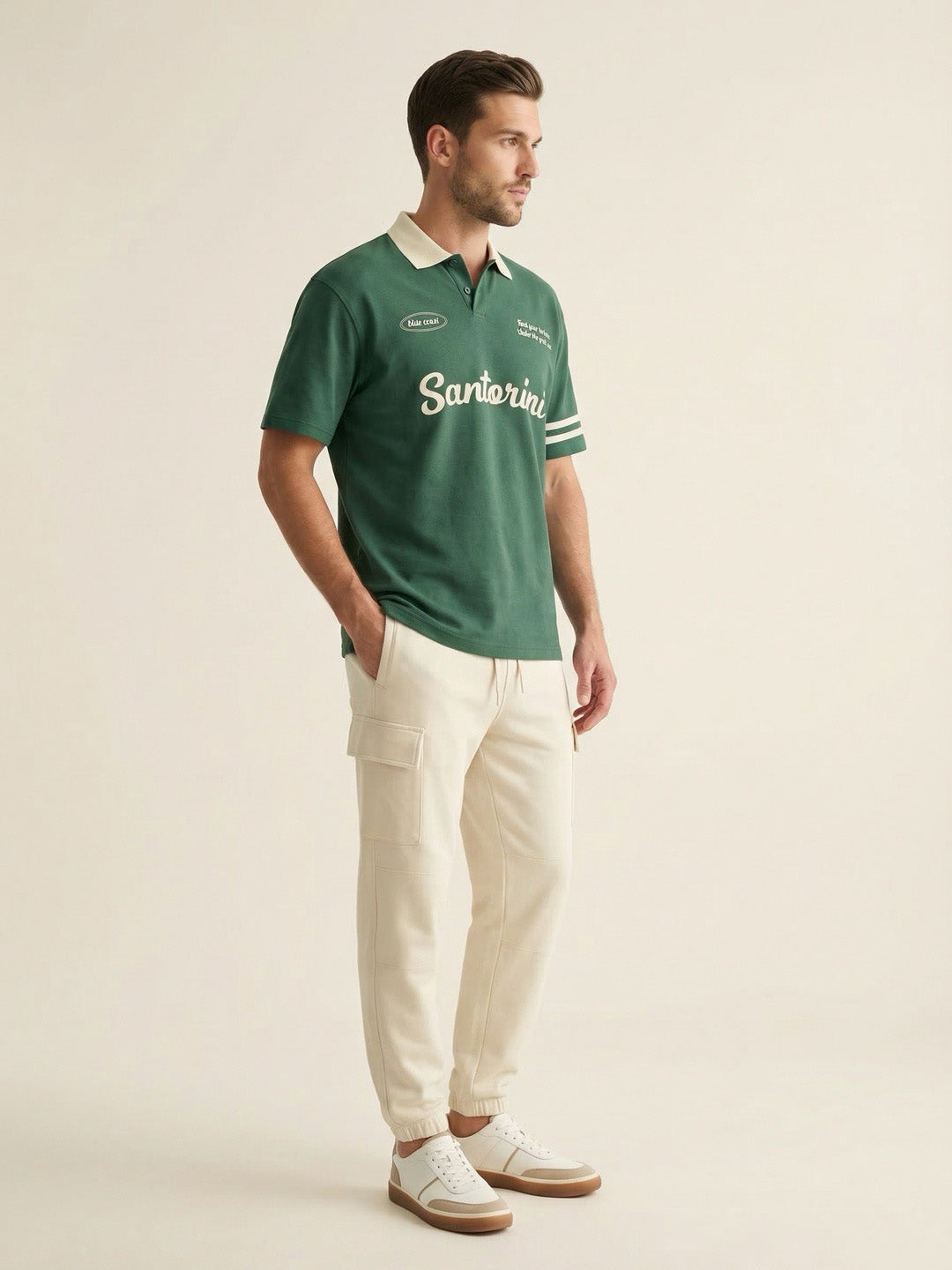 Santorini Oversized Polo T-Shirt