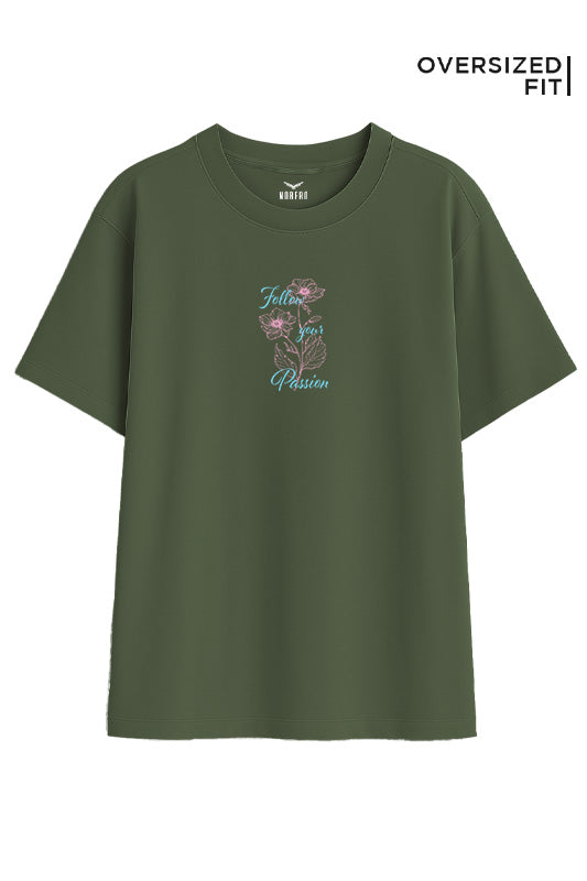 Start Something New Oversized Fit Women Tee