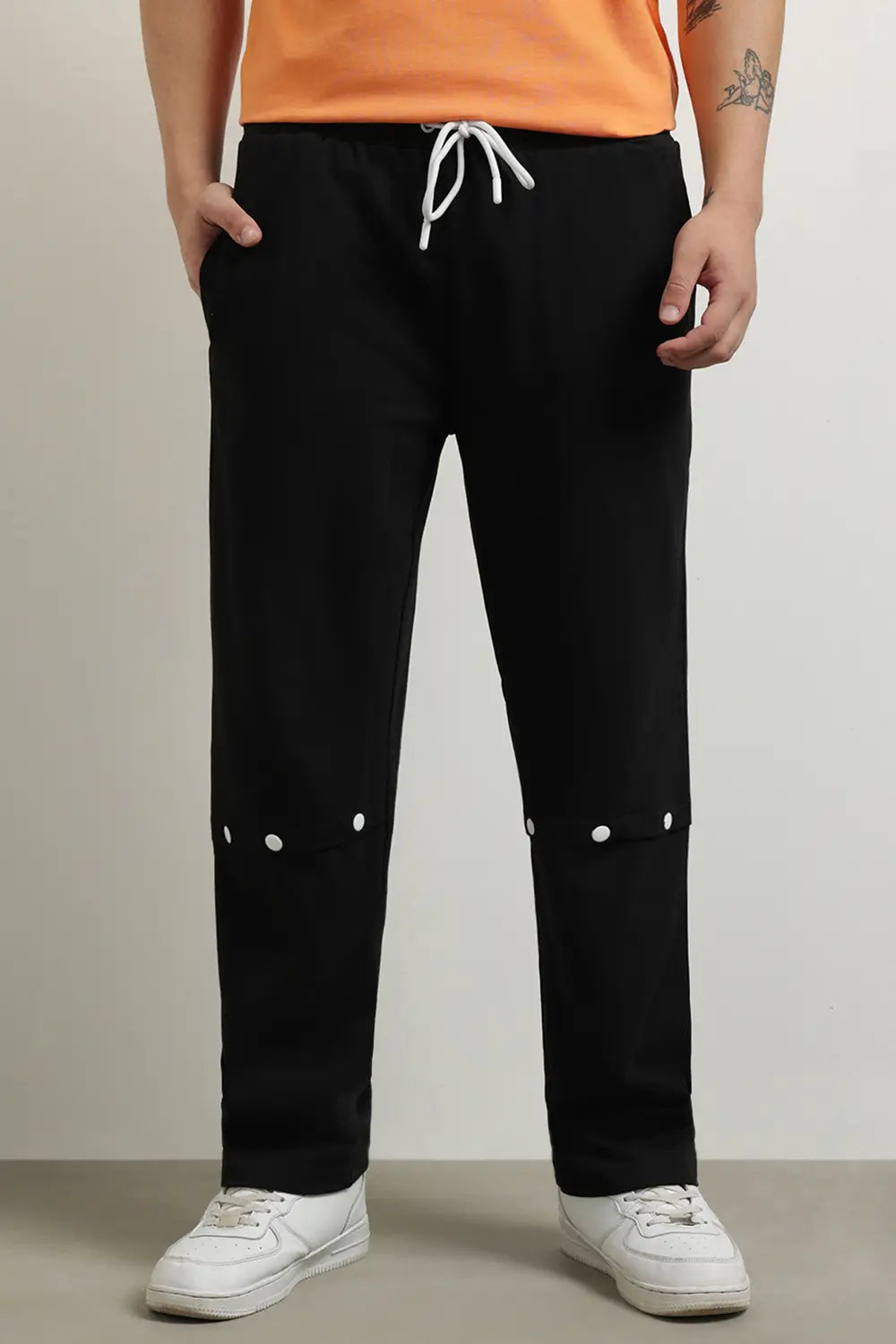 Snap Buttoned Joggers