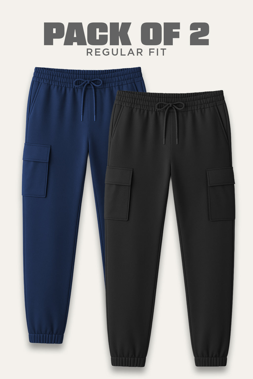 2-Pack Essential Cargo Joggers