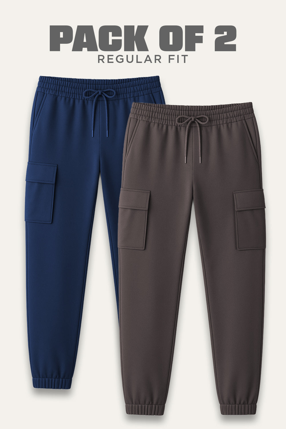 2-Pack Essential Cargo Joggers
