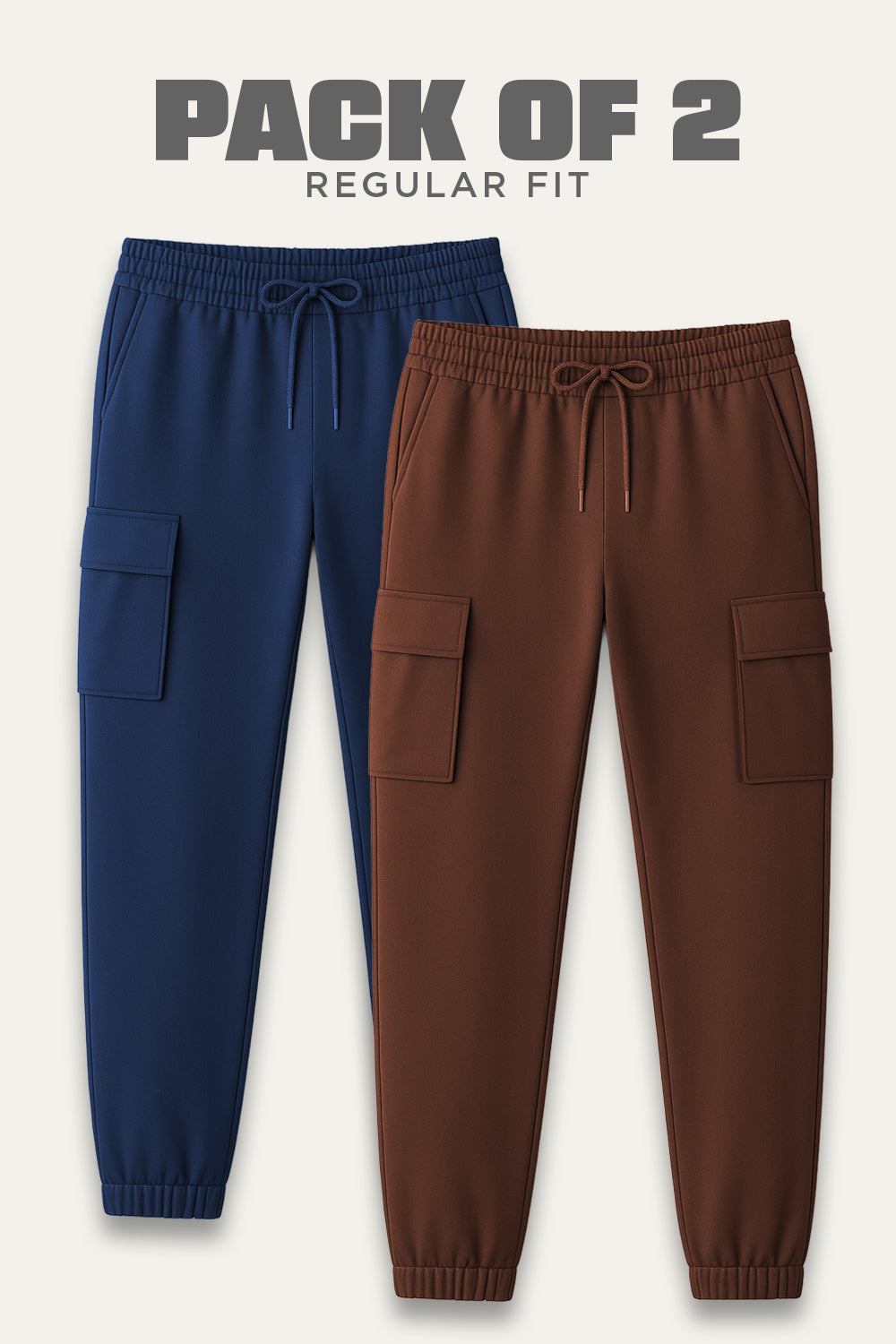 2-Pack Essential Cargo Joggers