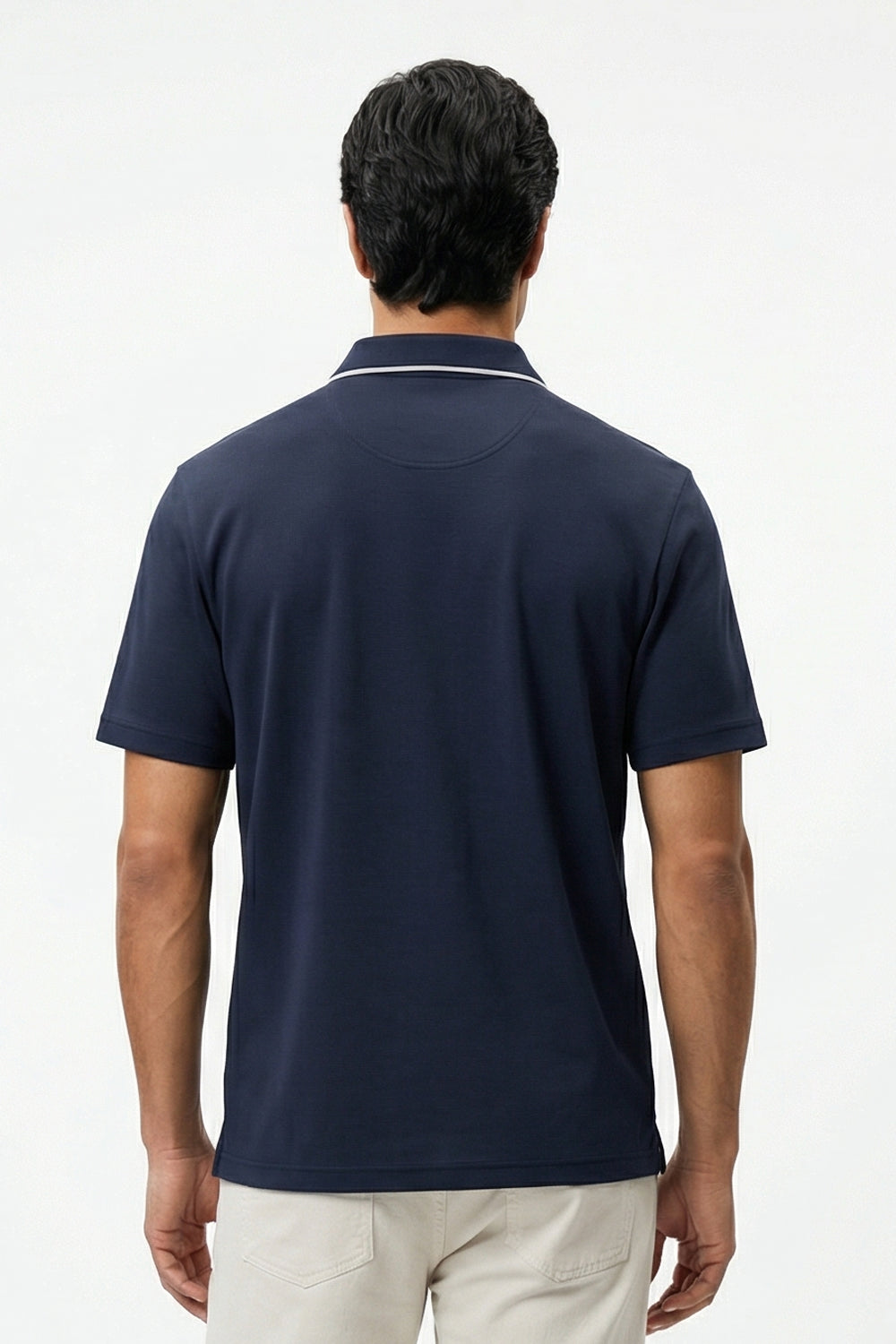 Zip Collar Polo T-Shirt