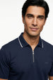 Zip Collar Polo T-Shirt