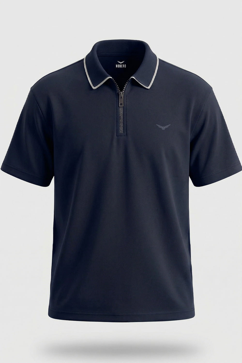 Zip Collar Polo T-Shirt