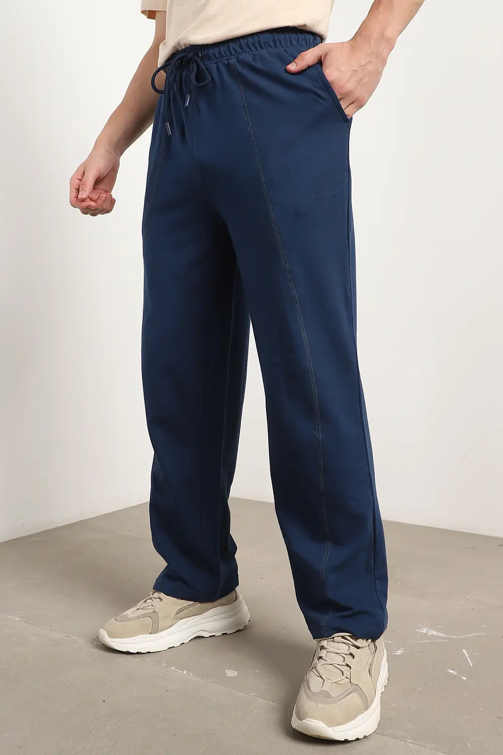 Navy Loose Fit Joggers