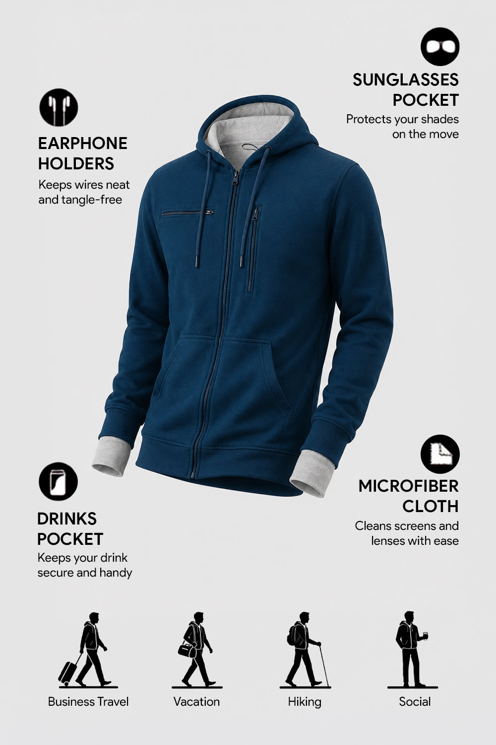 Wanderer - Travel Hoodie