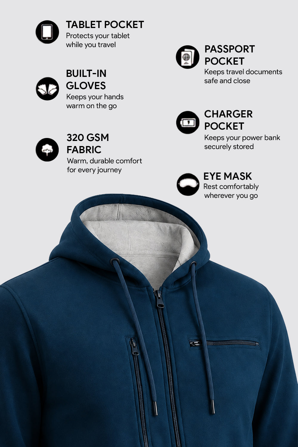 Wanderer - Travel Hoodie