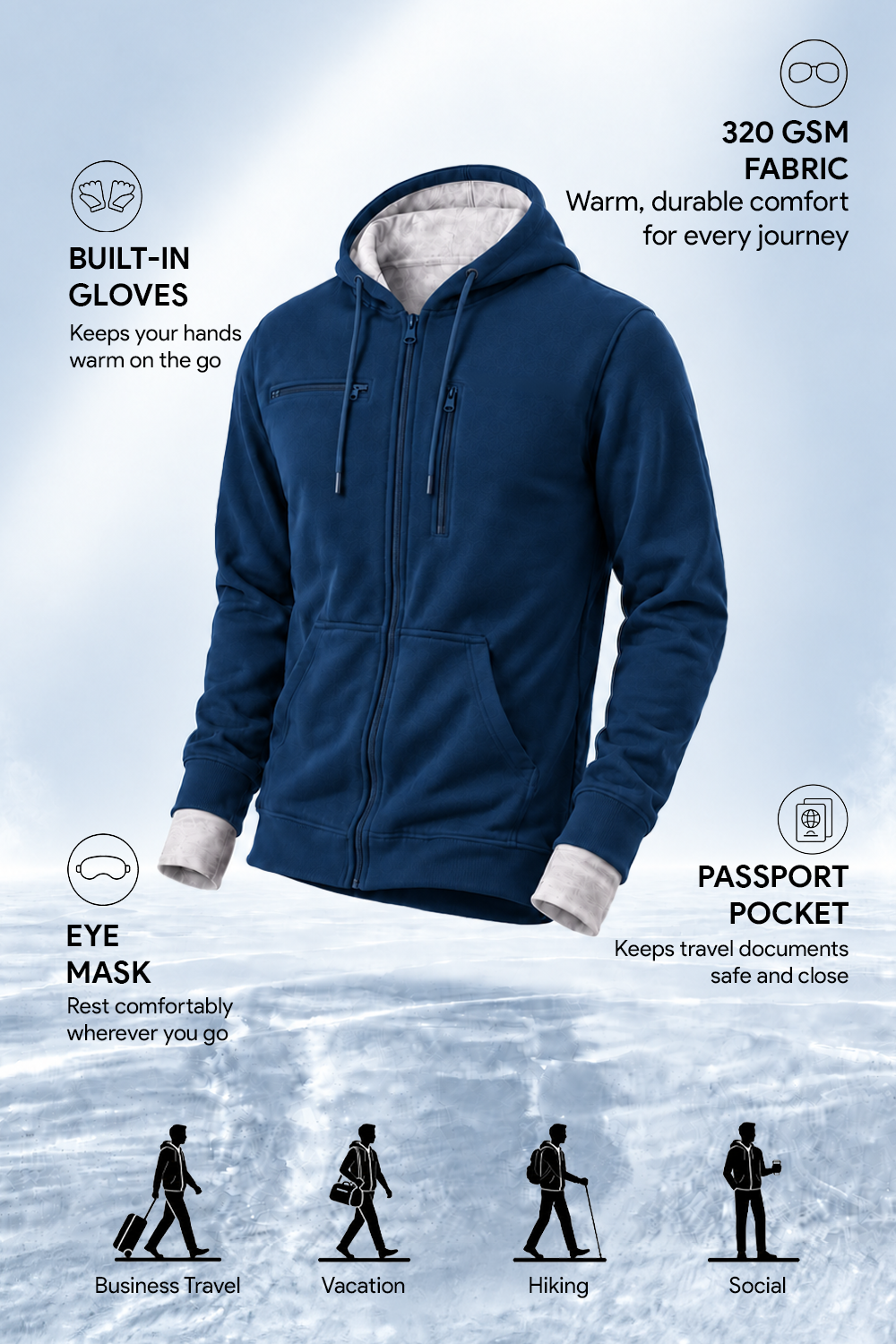 Wanderer - Travel Hoodie