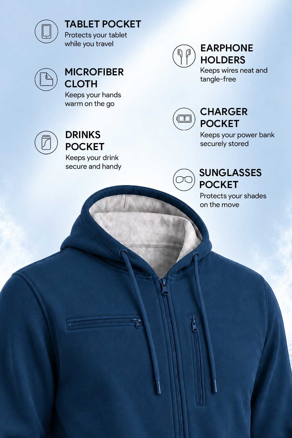 Wanderer - Travel Hoodie