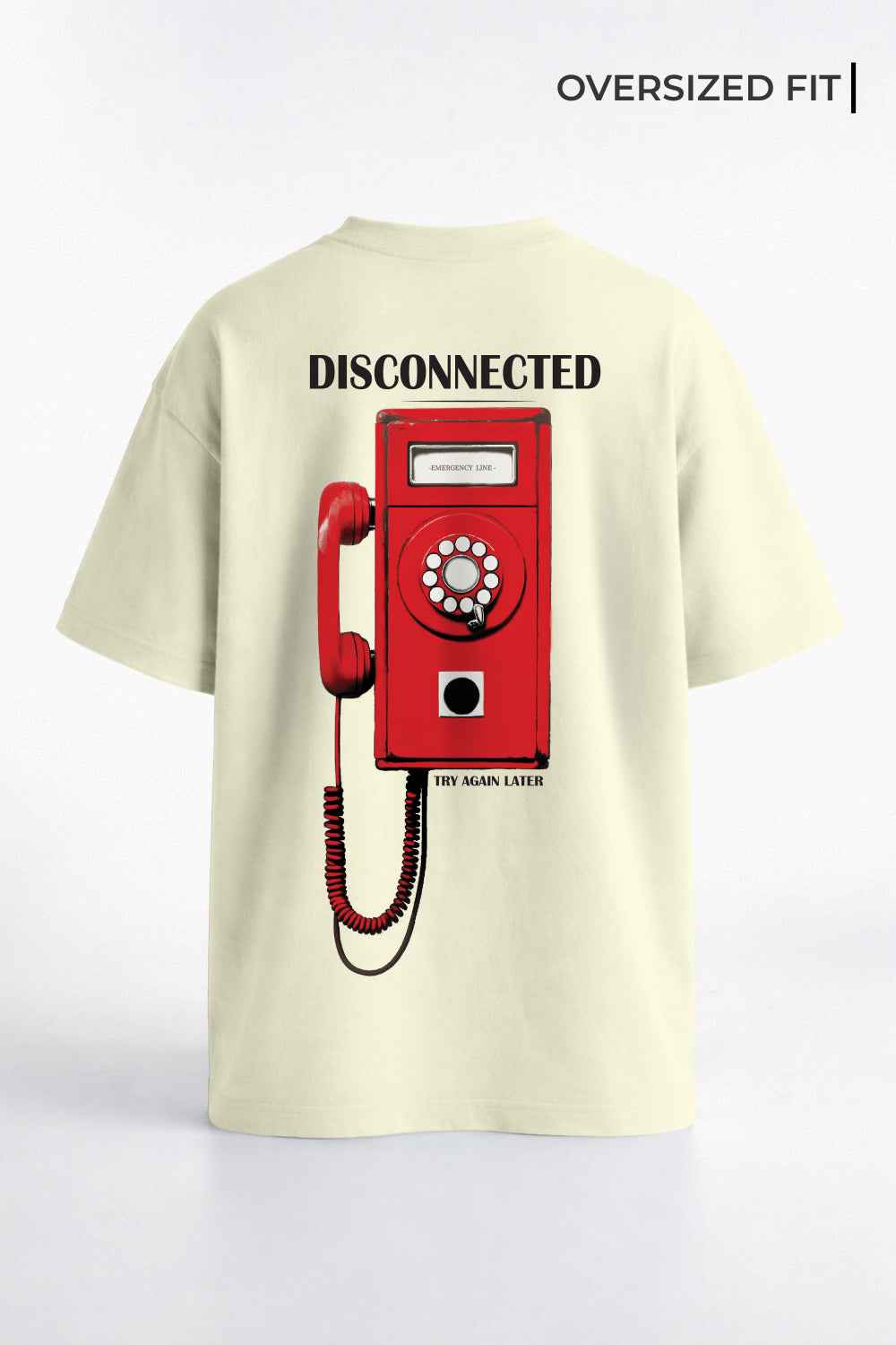 No Signal-Disconnected Oversized T-Shirt