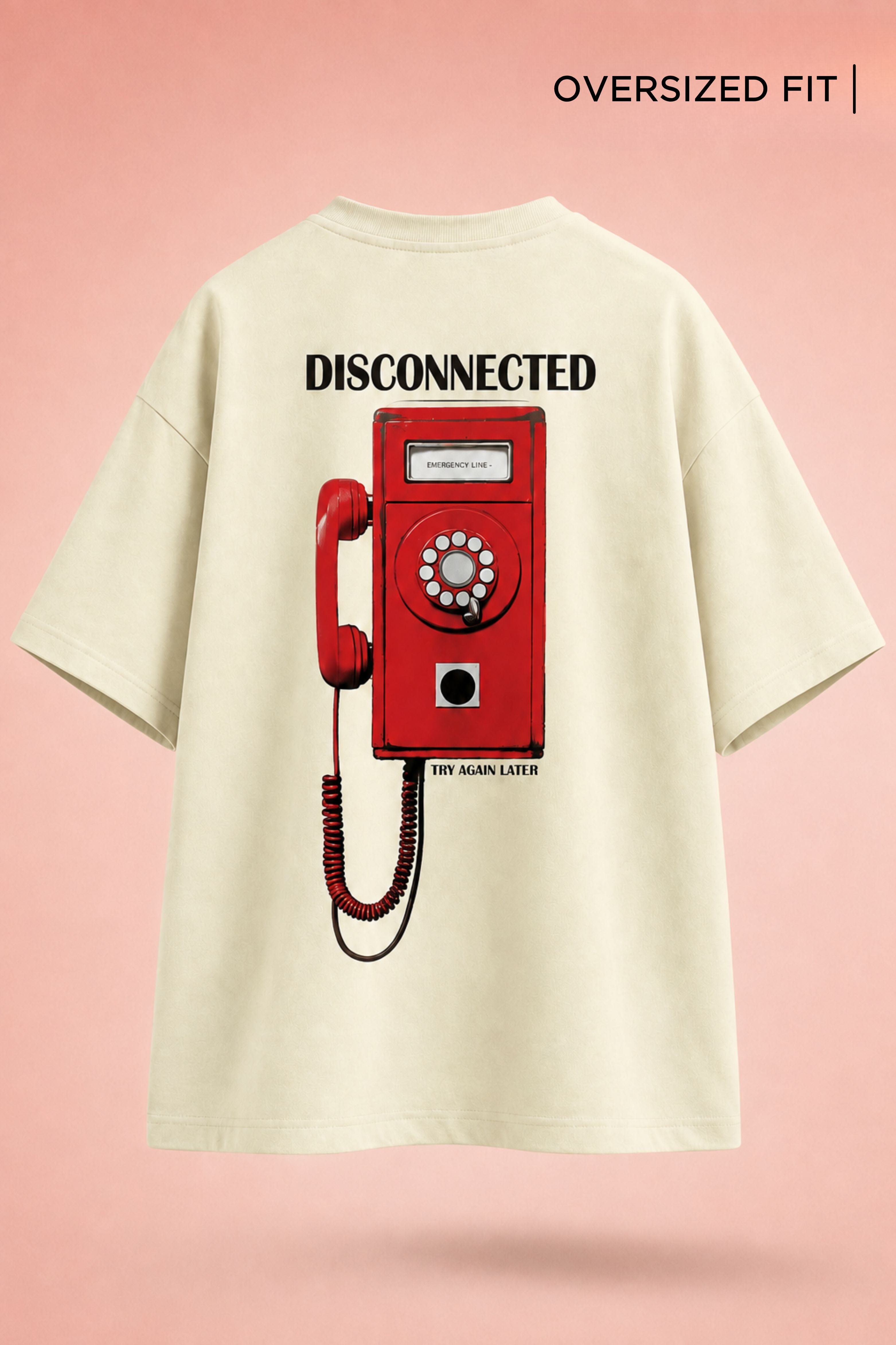 No Signal-Disconnected Oversized T-Shirt