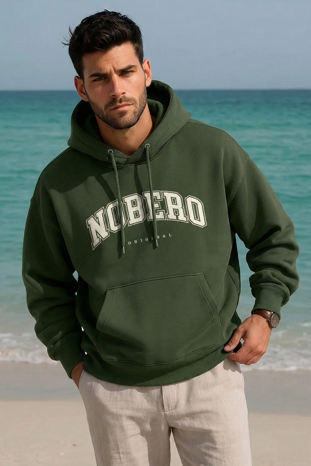 Nobero Original - Olive Oversized Hoodie