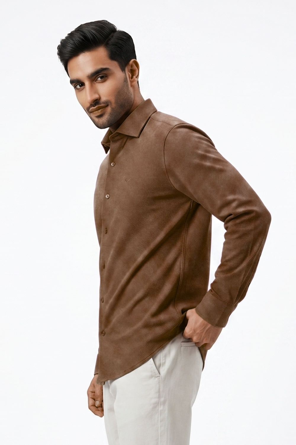 Textured Popcorn Shirt