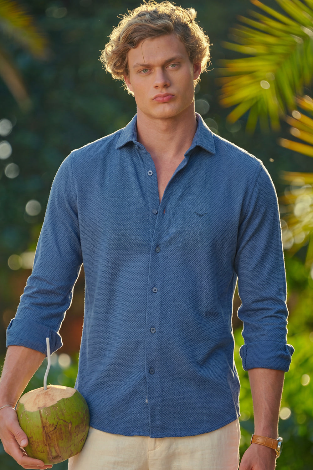 Textured Popcorn Shirt