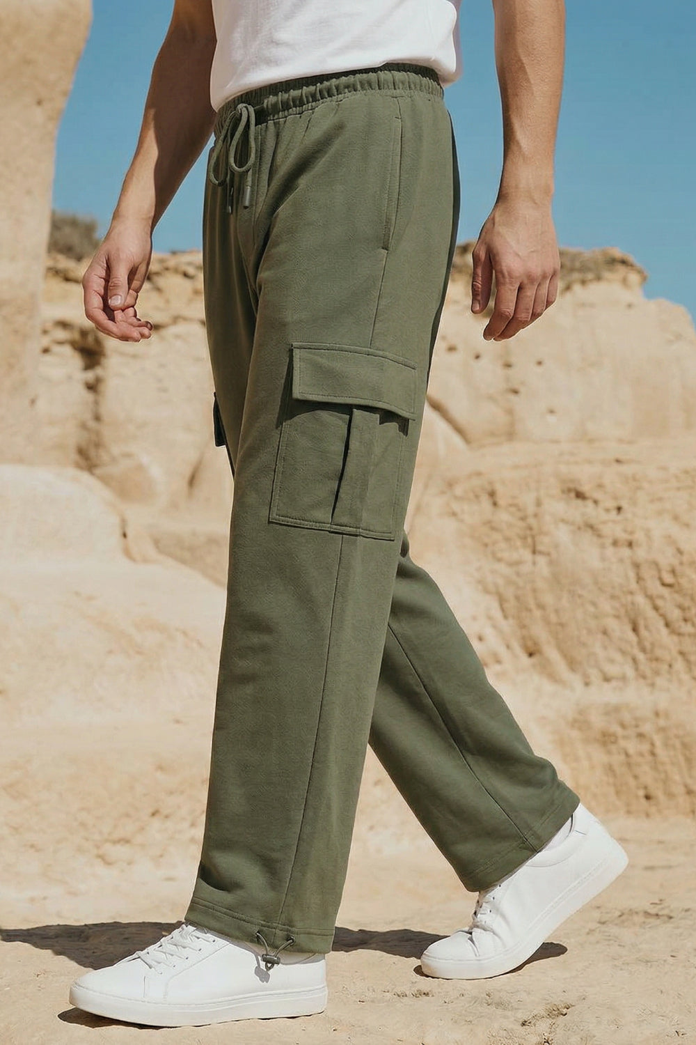 Relaxed Fit Cargo Joggers